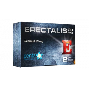 ERECTALIS 20 MG ( TADALAFIL ) 2 FILM-COATED TABLETS
